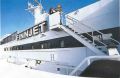Click for Fullsize. (657 x 428) Finnjet seen from the starboard bridge wing. Photo: Silja Line